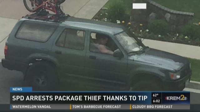 Suspected Five Mile package thief arrested