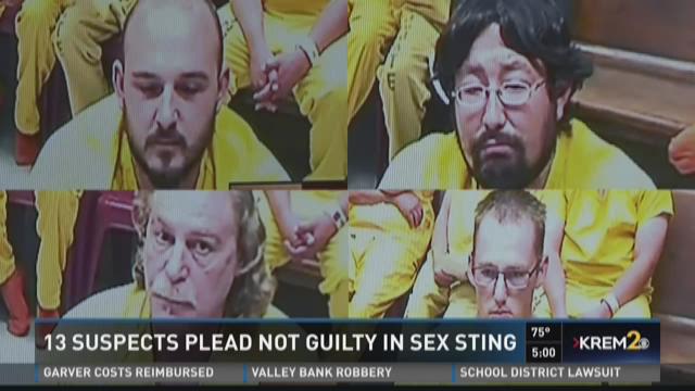 13 suspects arrested in child sex sting plead not guilty | krem.com