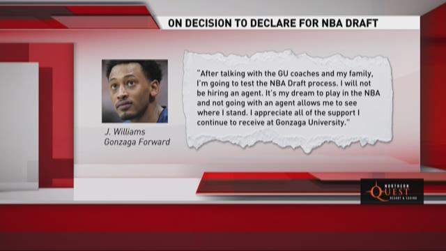 Gonzaga's Johnathan Williams to test NBA Draft waters